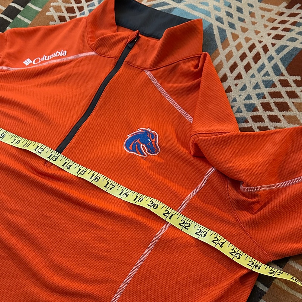 Columbia Golf Boise State Orange Omni-Wick Shotgun 1/4 Zip - Picture 7 of 7